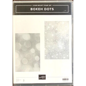 Stampin' Up! Bokeh Dots Stamps Set 148113 Retired Clear-Mount Soft Blur Artistic